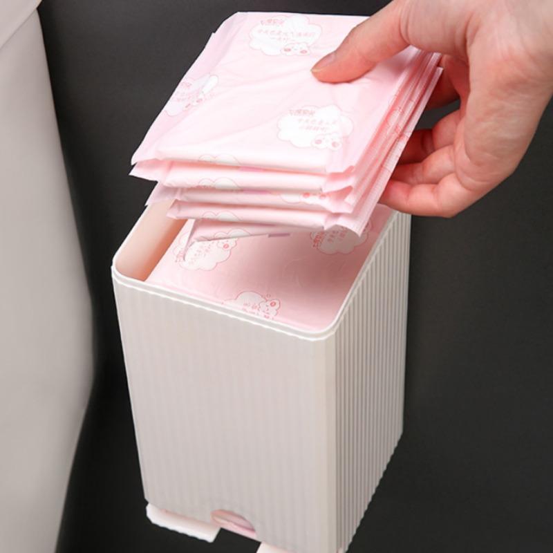 Nástěnné úložné boxy na hygienické vložky Koupelnové organizéry Příslušenství Prachotěsné Přenosné Multifunkční Velká kapacita