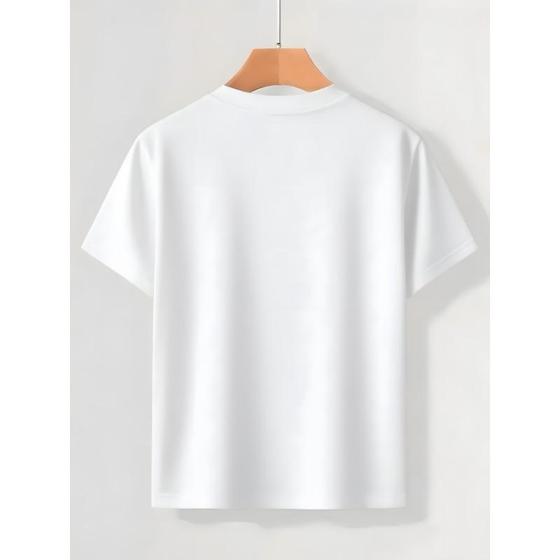 European Size Boys Summer Short Sleeved T Shirt with Letter Pattern Good Breathability and Strong Sweat Absorption Capacity