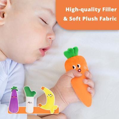 Infant Comforting Doll Toy Lovely Cartoon Shaped Hand Grip Sensory Development Aid for Crib Strollers Travel Daily