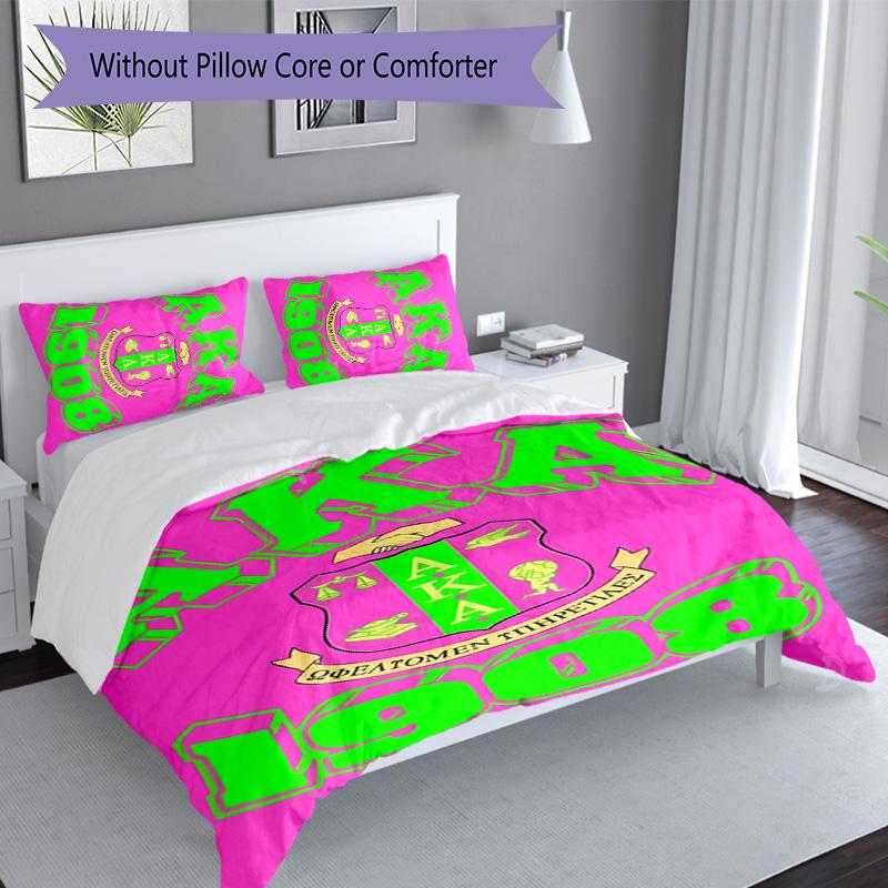 3pcs AKA Logo2 Pattern Bedding Set Duvet Cover Set Includes Duvet Cover &pillowcases, Perfect All Season Bedroom Decoration & Gift