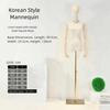 Adjustable Clothing Store Mannequin Steel Base Half-length Clothings Model with Cotton Fabric Display Stand