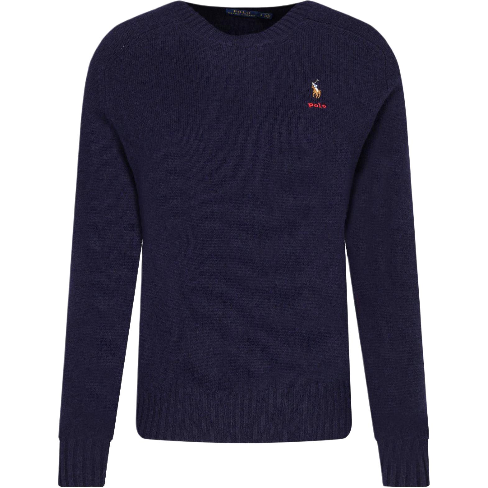 Polo Ralph Lauren FW25 Свитер с узором из логотипов Шерстяной свитер Стандартный крой Женский свитер 211752403-007 S