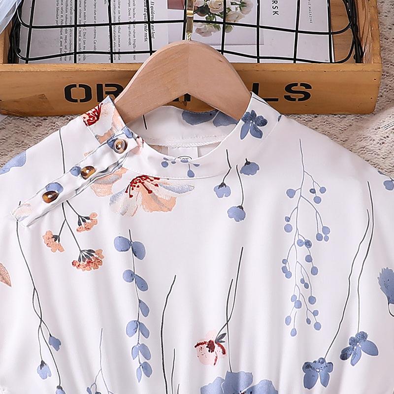 Lot De 2 Vêtements Fille 8-10 Ans - Combinaison Et Robe à Fleurs Multicolores
