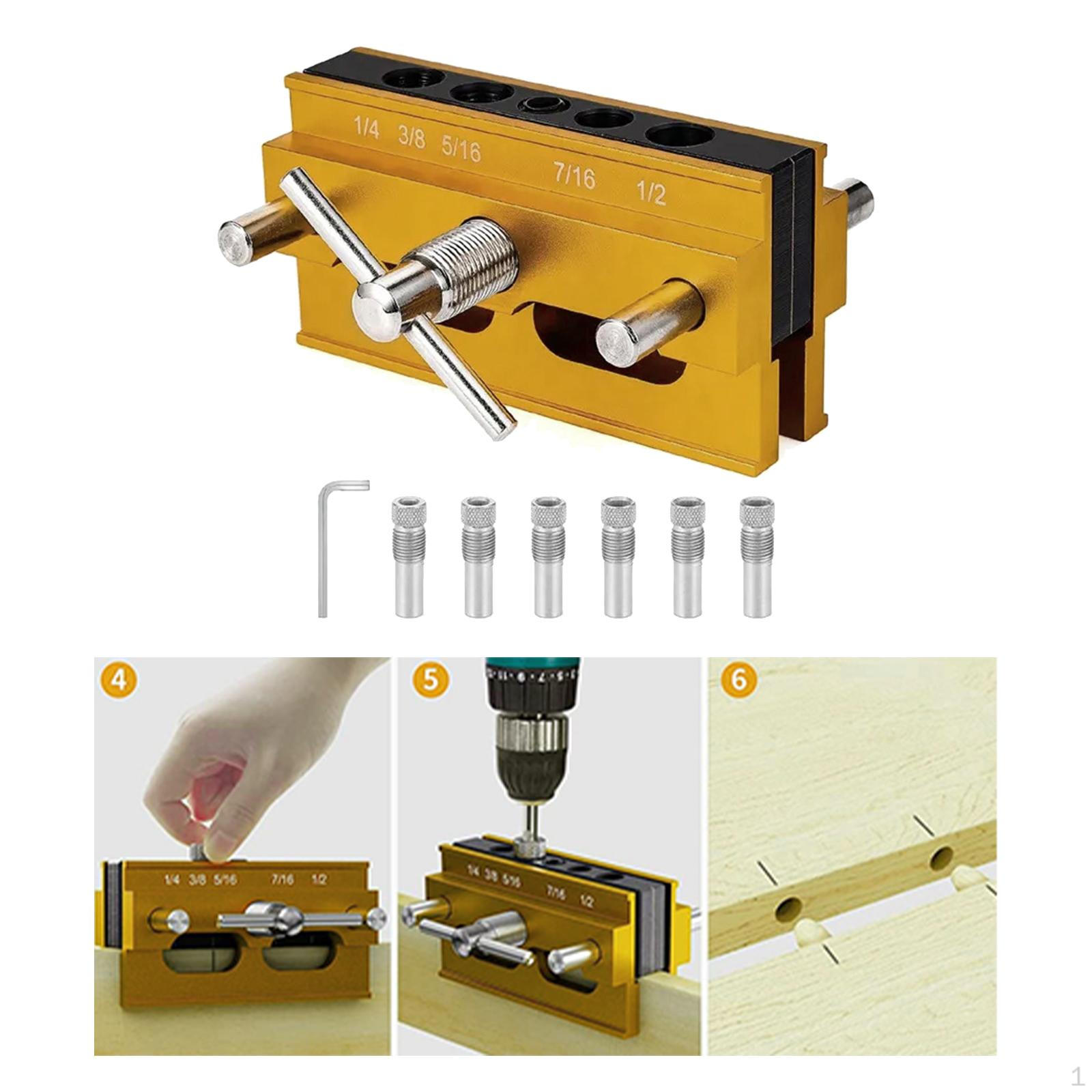 

Самоцентрирующийся дюбельный шаблон, набор направляющих втулок для дюбелей, древесина для деревообработки Inch