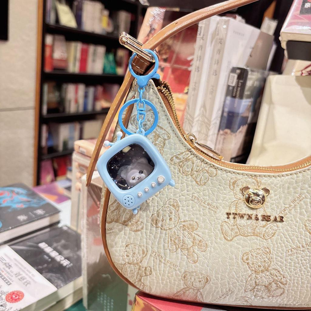 Charmantes Leuchtendes Kätzchen Schlüsselanhänger - Niedlicher Cartoon Tasche Anhänger Geschenk