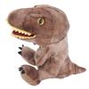 11.8in Plush Dinosaur Hand Toy Movable Mouth Soft Dinosaur Animal Hand Toy for Children Adults Brown