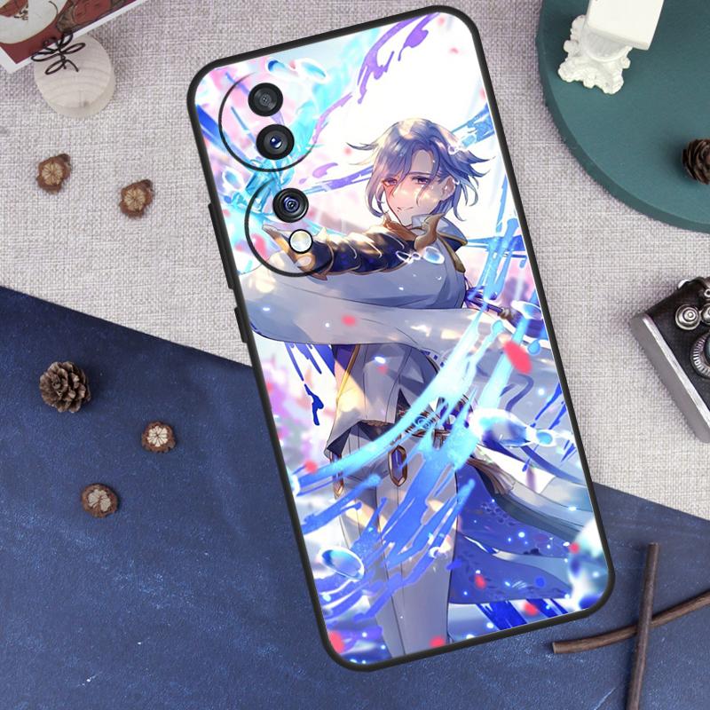 Kamisato Ayato Genshin Impact For Honor Magic 8 7 5 6 Pro Case For Honor X9d X9c X9b X9a X8c X8b Win 50 70 90 200 400 Lite