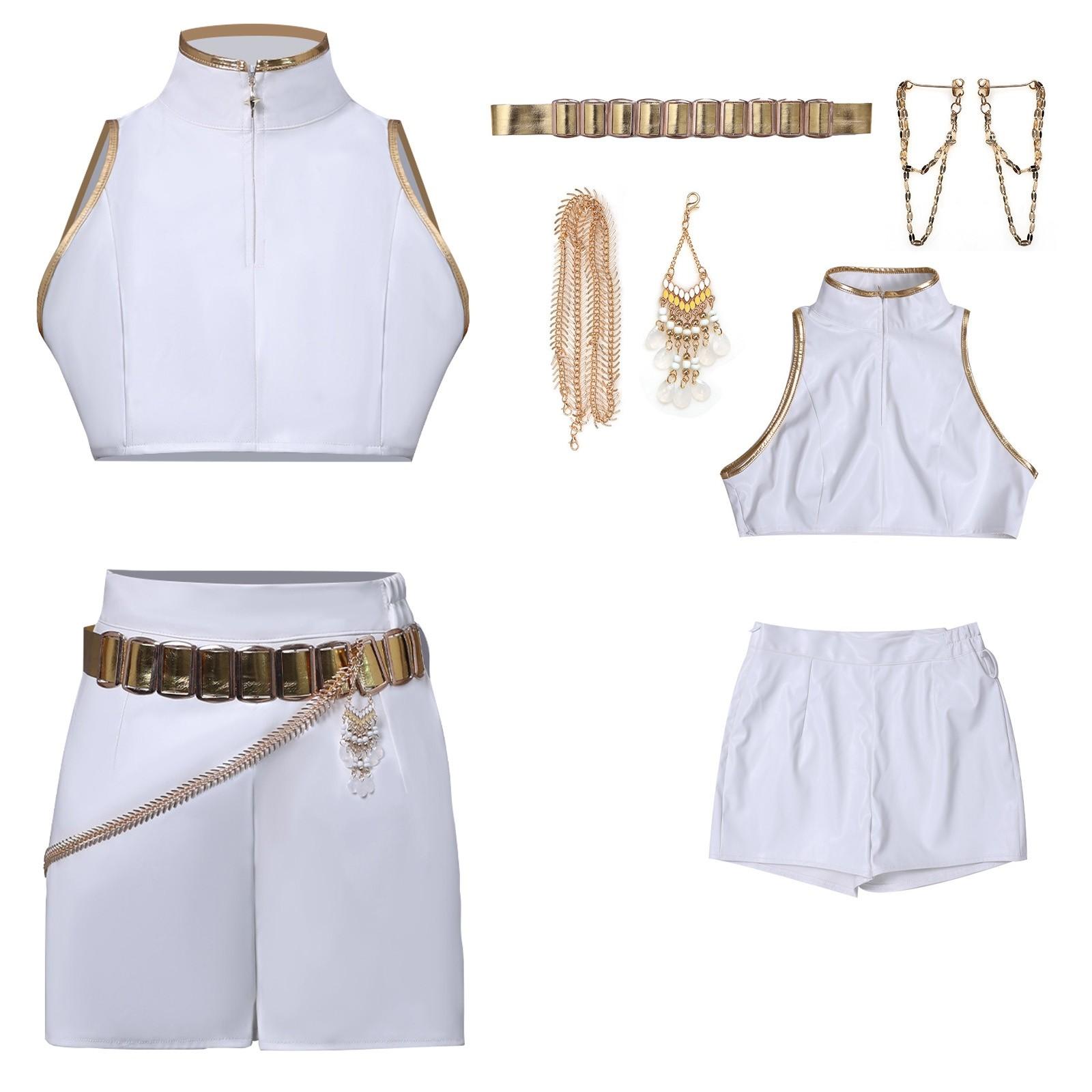 

Женский аниме-костюм для ролевых игр, сценический костюм, костюм делюкс на Хэллоуин XL бежевый