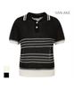 VANAKE Collared Short Sleeve Knit T-Shirt_Vb47Ktq307Z