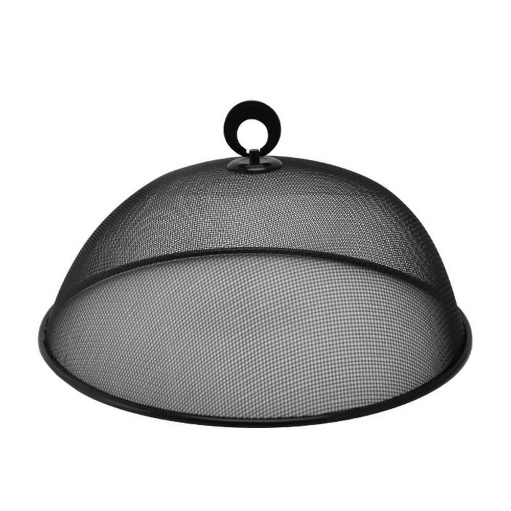 

Бытовая крышка для еды 27 см Защита от насекомых Крышка для блюда Крышка для блюда Тент Металлическая сетка Еда Овощи Фрукты Подставка для демонстрации Тенты Крышка чёрный