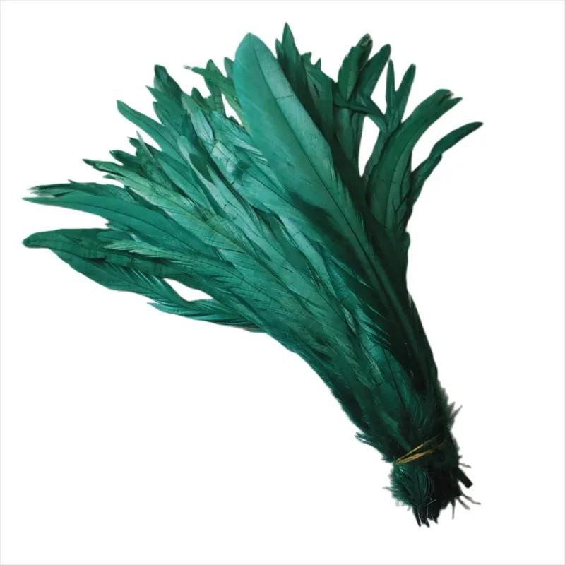 100Pcs/Lot All Sizes Colored Rooster Feathers for Crafts Fly Tying Materials Long Pheasant Carnival Wedding Decoration