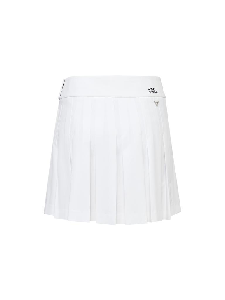 Wide Angle Co Spring Basic Pleated Culottes L_White