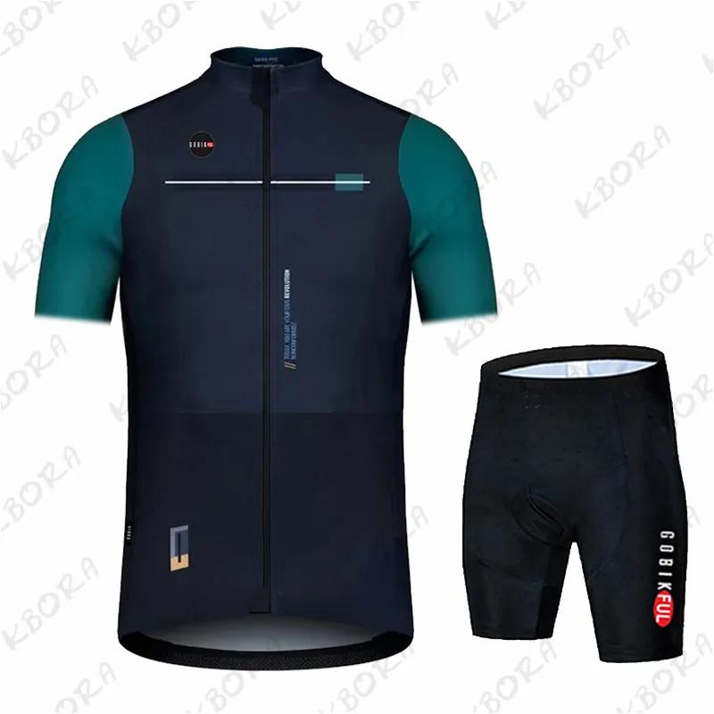 Gobik Men's  Short Sleeve Cycling Clothing Mtb Bike Uniforme Maillot Bicycle Ropa Ciclismo Hombre 2026 Summer Breathable Cycling Suit Set