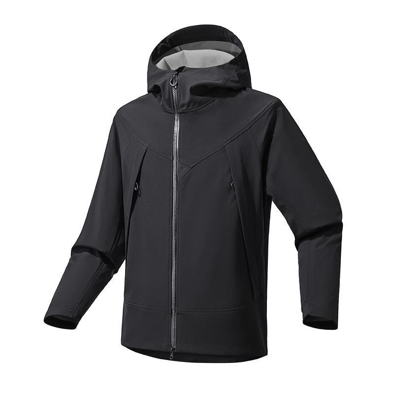 Spring and Autumn 2026 New Hooded Jacket Windproof Waterproof Anti-fouling Three-proof Breathable Outdoor Mountaineering Casual Jacket