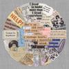 50 Autocolante Transparente Retro cu Text Englezesc - Impermeabile, Decorative, Set Autocolante DIY pentru Pahare