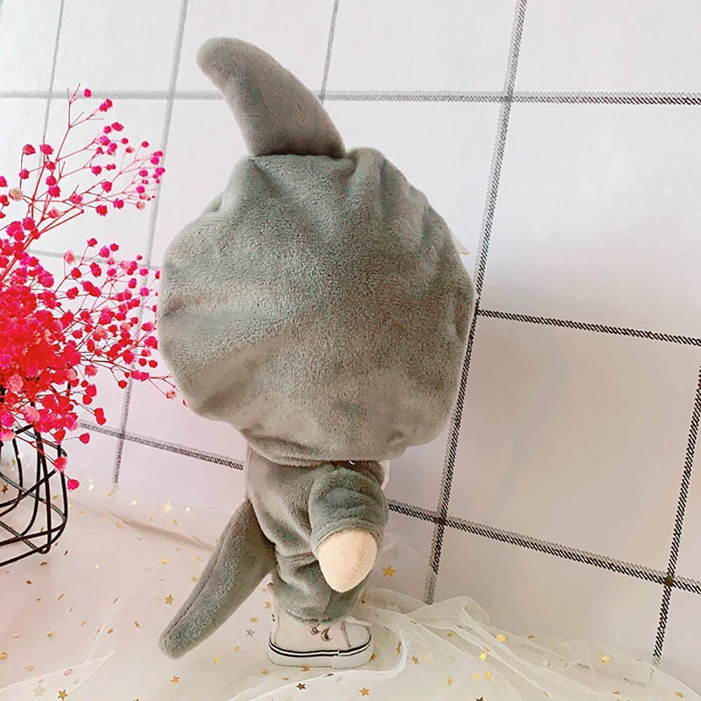 ARINKURIN Idol Kigurumi 20cm Plush Toy Skeleton with Skeleton, Glasses, and Movable Accessories, Miniature Doll, Clothes, Costume, DIY, Handmade,