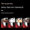 Zhishi Stainless Steel Oil Drizzler Set with Pear Wood Handle