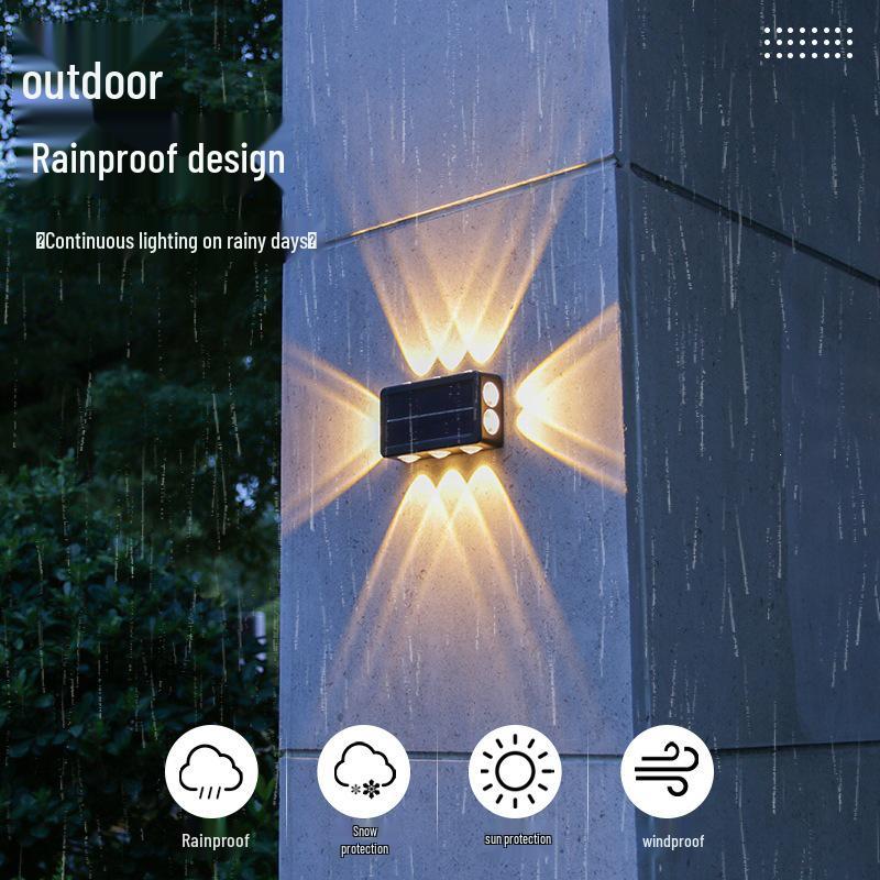 Waterproof Outdoor Solar Wall Light - Garden Villa, Courtyard & Balcony Decorative Lamp