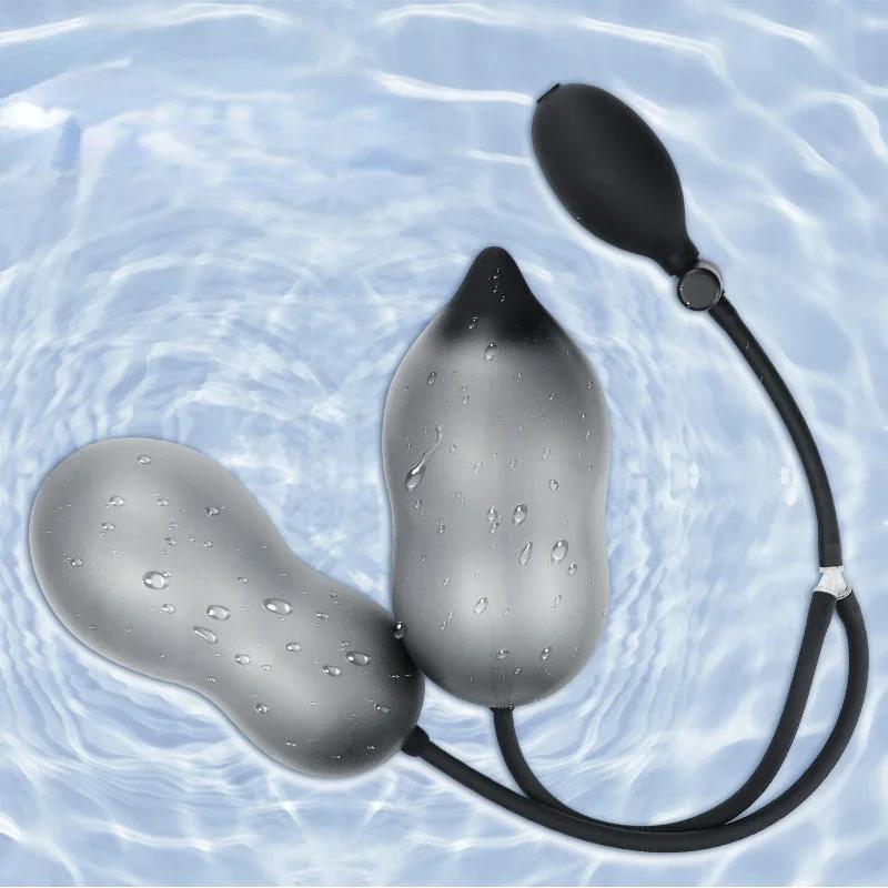 Inflatable Anal Plug Expandable Dildo Pump Butt Plug Anal Dilator Bdsm Sex Toy Gay Prostate Massage For Anus Enlargement By Pump
