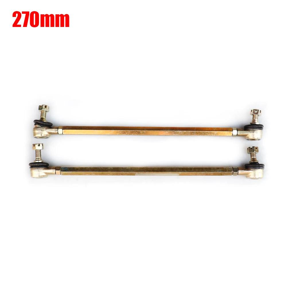 1 Paar Set 90MM-290MM M10 Lenkwellen Spurstange Mit Spurstangenkopf für 4 Rad Go-Kart Karting Modifikation ATV 50cc-250cc
