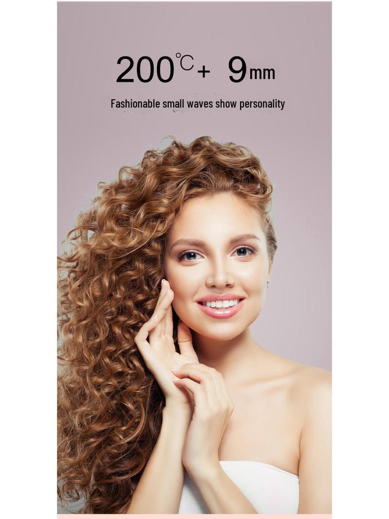 9mm Mini Electric Curling Iron for Short Hair & Air Bangs