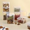 Transparent Plastic Food Storage Box Sealed Jar Moisture-Proof Spice Container Kitchen Storage Organization