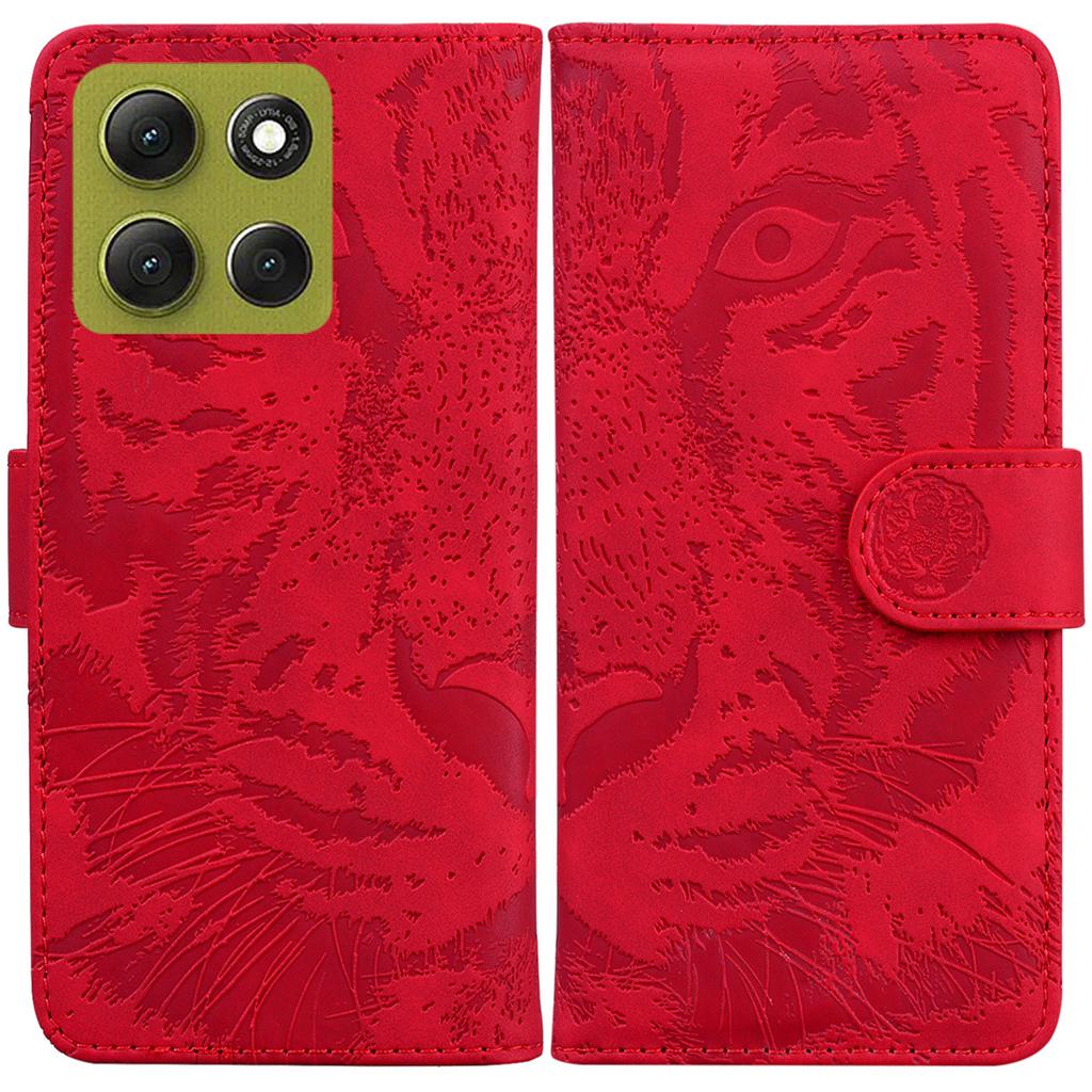 For Motorola Moto G86 5G Case Tiger Imprint Leather Wallet Phone Cover