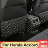 Skórzany Pokrowiec Ochronny na Tył Fotela Samochodowego Mata Odporna na Kopnięcia dla Dzieci Niemowląt Akcesoria Do Honda Accord X 10. generacji 2018-  2022 Hybrydowy