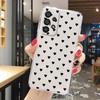 For Samsung Galaxy A53 A52 A32 A22 A21S A50 A70 A31 A51 Heart Love Phone Case Non-Yellowing Transparent Clear Couple Cover Back