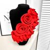 3D Floral Applique Decoration Handmade Flower Patch DIY Flower Collar Sewing Applique Corsage for Wedding Dress Accessories