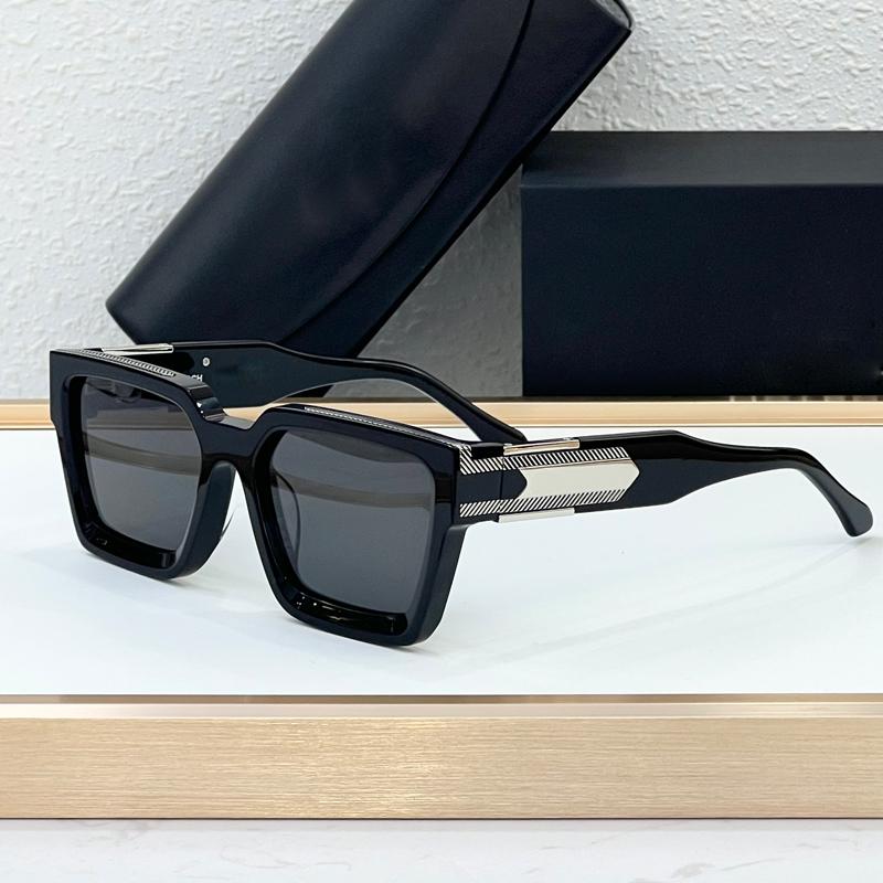 

Новейшие роскошные дизайнерские солнцезащитные очки квадратные толстые ацетатные брендовые модные трендовые мужские и женские UV400 уличные классические THE BOSS I AS Pictures