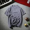 Men T-shirt Short Sleeves V Neck Button Solid Color Slim Fit Cotton Linen Summer Casual Male Tee Shirt Top Daily Wear