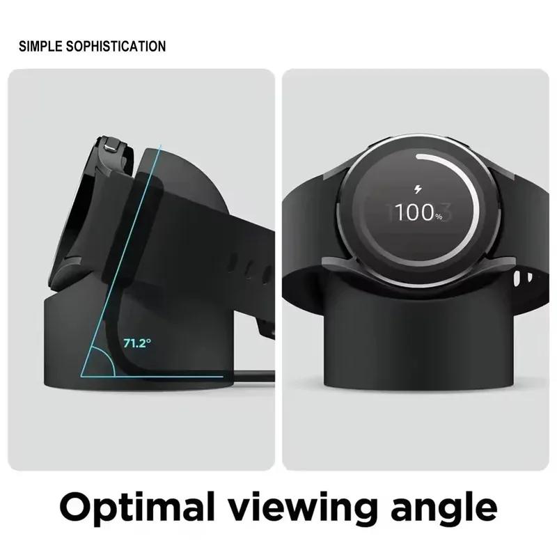 Charger Stand For Apple Watch Series 9 8 Ultra 7 6 5 SE 4 3 2 Charger Dock Station Silicone Iwatch Charging Cable Holder Amagi