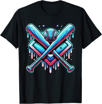 Baseball tropfendes Eis T-Shirt