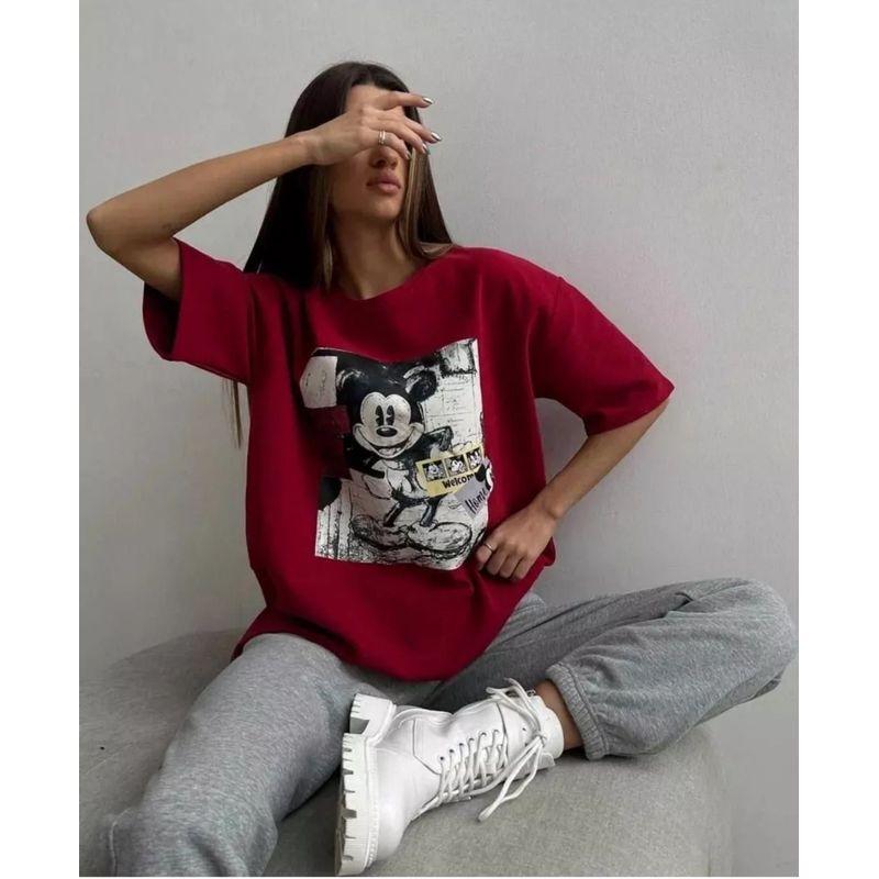 Western Style Fashion Loose Casual Print Short Sleeve Cotton T-shirt Top Loose Printed T-shirt Top