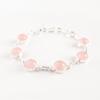 Rose Quartz Gemstone 925 Sterling Silver Jewelry Handmade Bracelet For Birthday RB-14-22