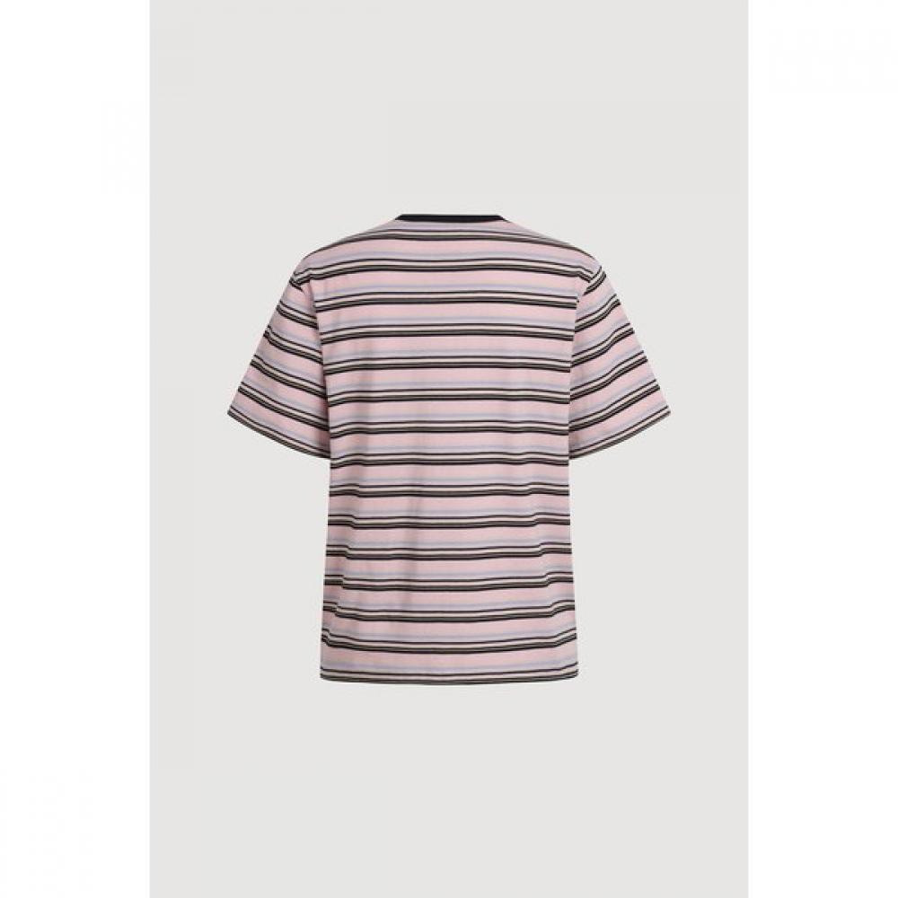 Lucky ChoueTTe Neck Color STripe T shirT lqTam25800