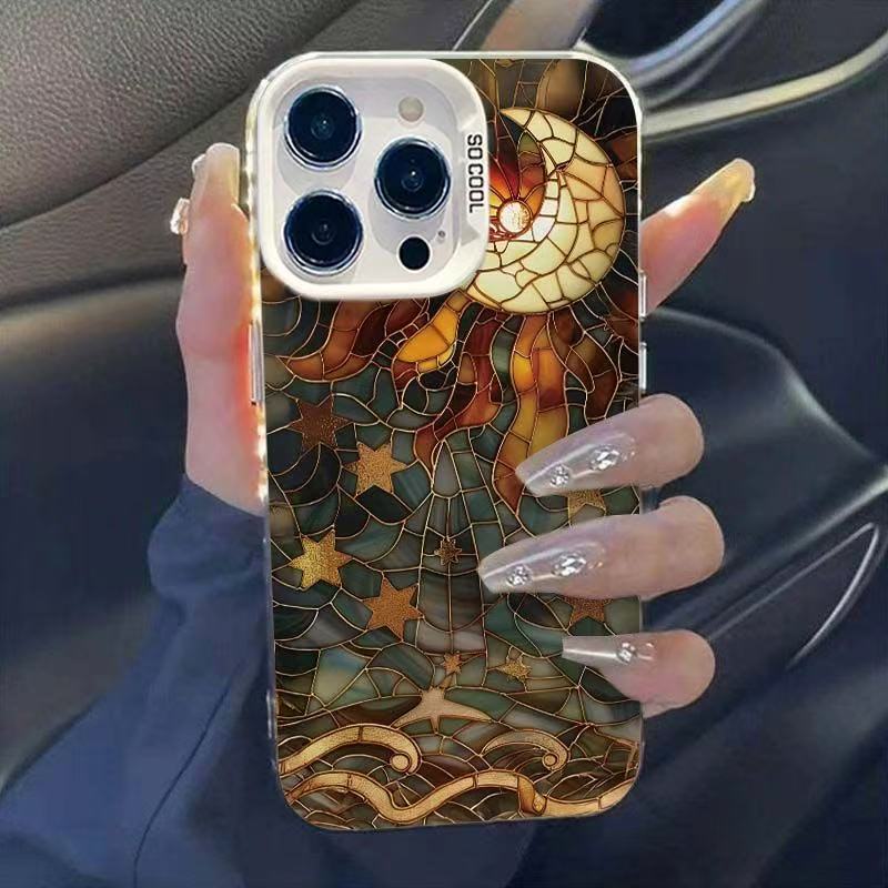 Art moon for iphone17 mobile phone case apple 15promax/14 new 13pro12 personality 16xr