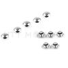 Pièces de Moto BLEU/ROUGE/CHROME 10 PCS Boulon à Vis Hexagonale Universel Capuchon de Tête d'Écrou Pour M8 8MM