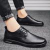 Men's Shoes 2025 Summer New Fashion Travel Dress Casual Leather Shoes Men's High Quality Large Size Gentleman Derby Shoes