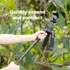 Adjustable Aluminum Alloy Camera Tripod With Quick Release Plate And Retractable Legs For Stable Shoot Flexible Angled