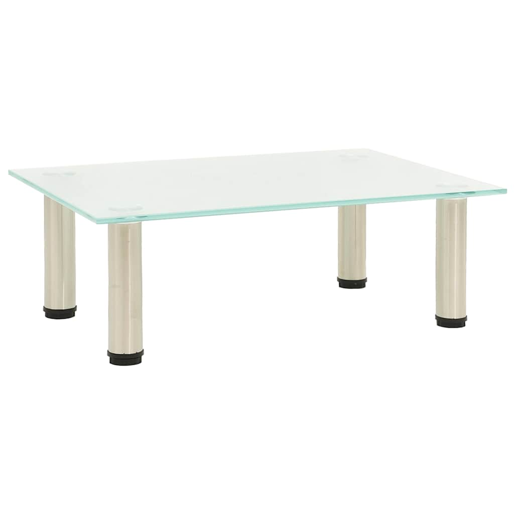 vidaXL TV-Tisch 40x35x17 cm Satiniertes Hartglas diamant