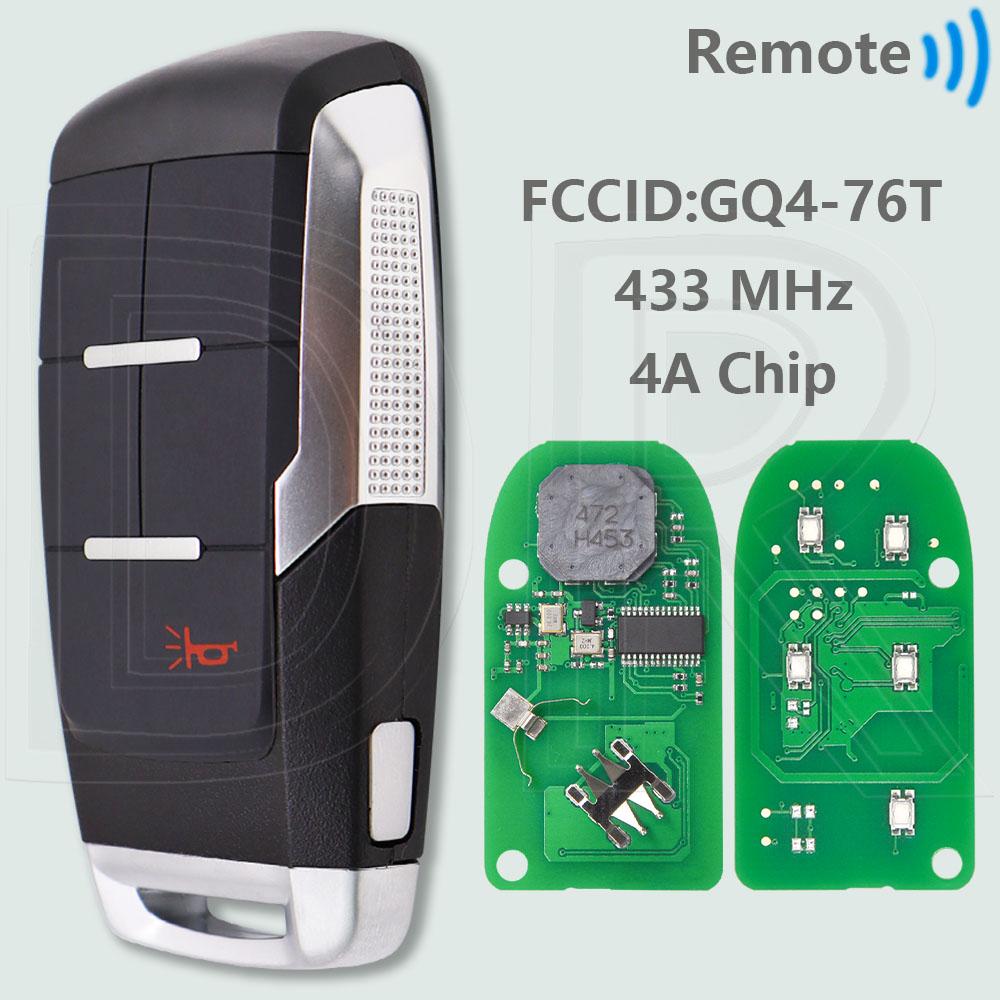 DR GQ4-76T 4A Chip 433MHz Keyless Go Car Remote Key 68374994 For Dodge RAM Pickup HD 1500 2500 3500 4500 5500 2019-2021 Remote Key