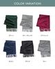 TAVARAT Cashmere Made In from Blanket Town Cashmere Men's Scarf, 100% Cashmere, Japan, Brushed, (Wine Red)