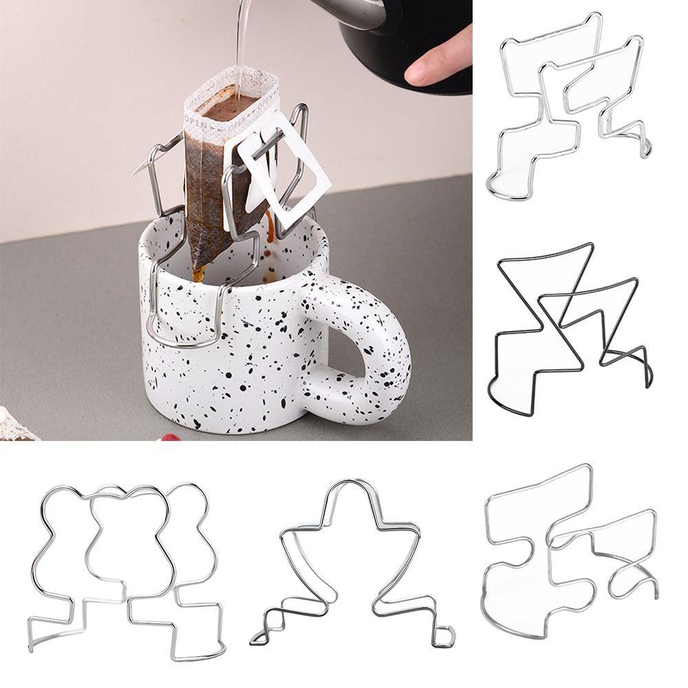 Držák kávového dripperu z nerezové oceli 304 Univerzální košíky na kávový dripper Polička na kávové filtry