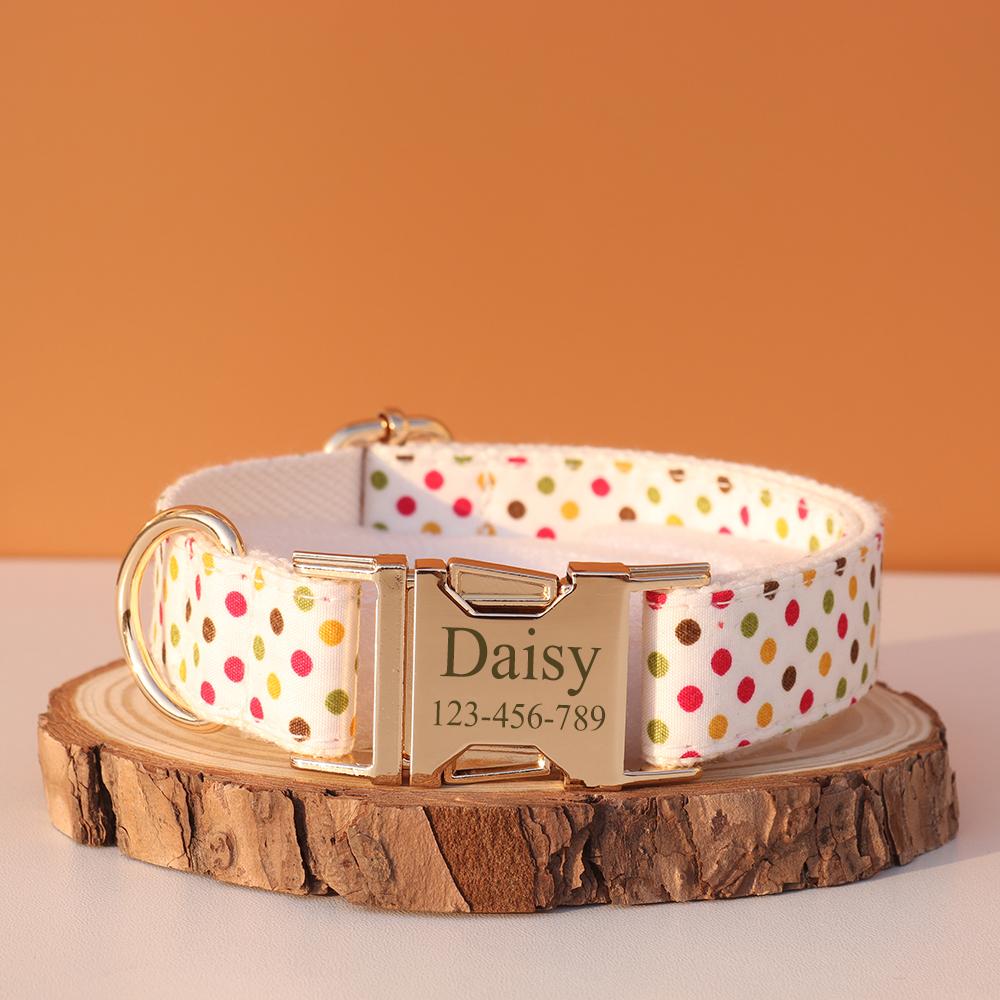 Personalized Dog Collar Customized ID Name Tel Engraving for Small Medium Large Dogs Walking Chihuahua Accesorios