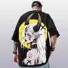 Herren Cyberpunk Anime Succubus 3D-Druck Oversized T-Shirt