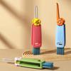 Flower Cup Cover Brush Cup Mouth Groove Gap Cleaning Brush Three-In-One Water Cup Brush Cleaning Bottle Straw Brush
