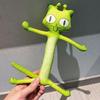 Meme de Gato Brinquedo de Rato Seco Articulável Com Esqueleto de Arame de Ferro Boneca de Pelúcia Abstrata Verde Decoração de Casa Para Colecionadores Adultos