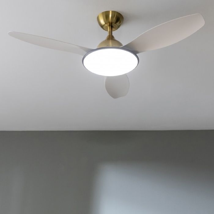 Cecotec Ventilateurs de plafond avec lumière EnergySilence 4800 Light GoldWhite